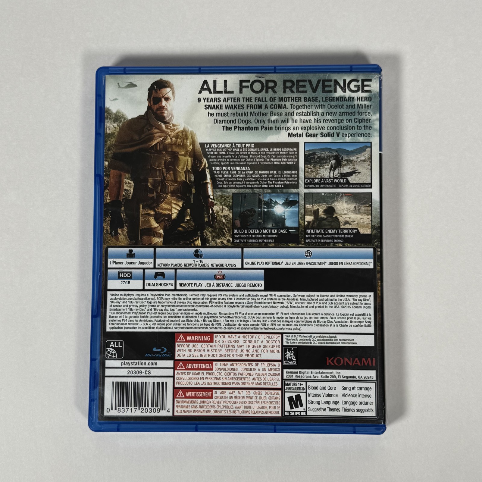 Metal Gear Solid V The Phantom Pain - PlayStation 4 — photo 2