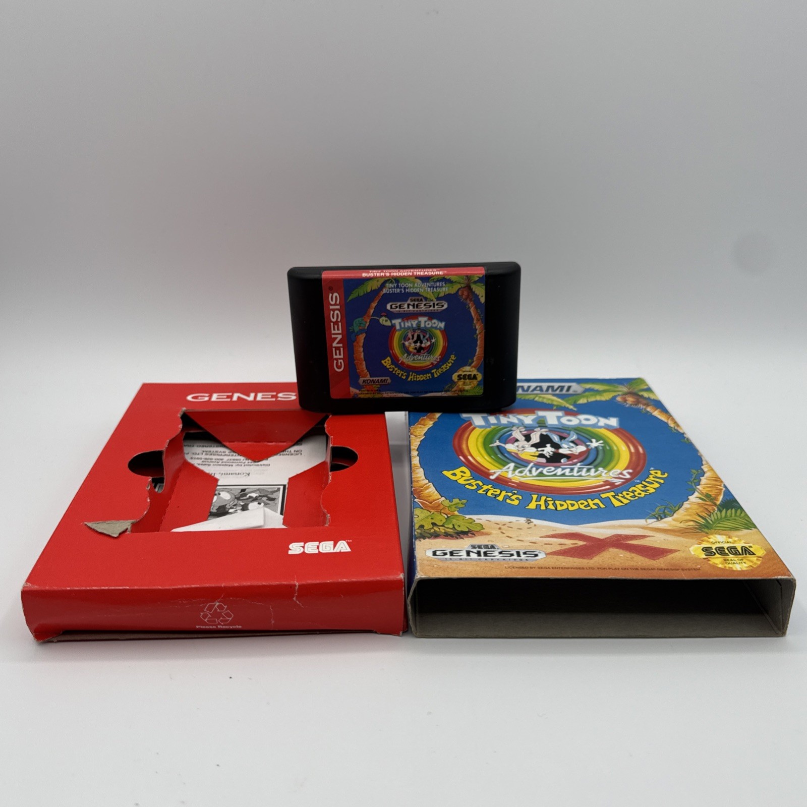 Tiny Toon Adventures Buster's Hidden Treasure Sega Genesis Cardboard Box — photo 7