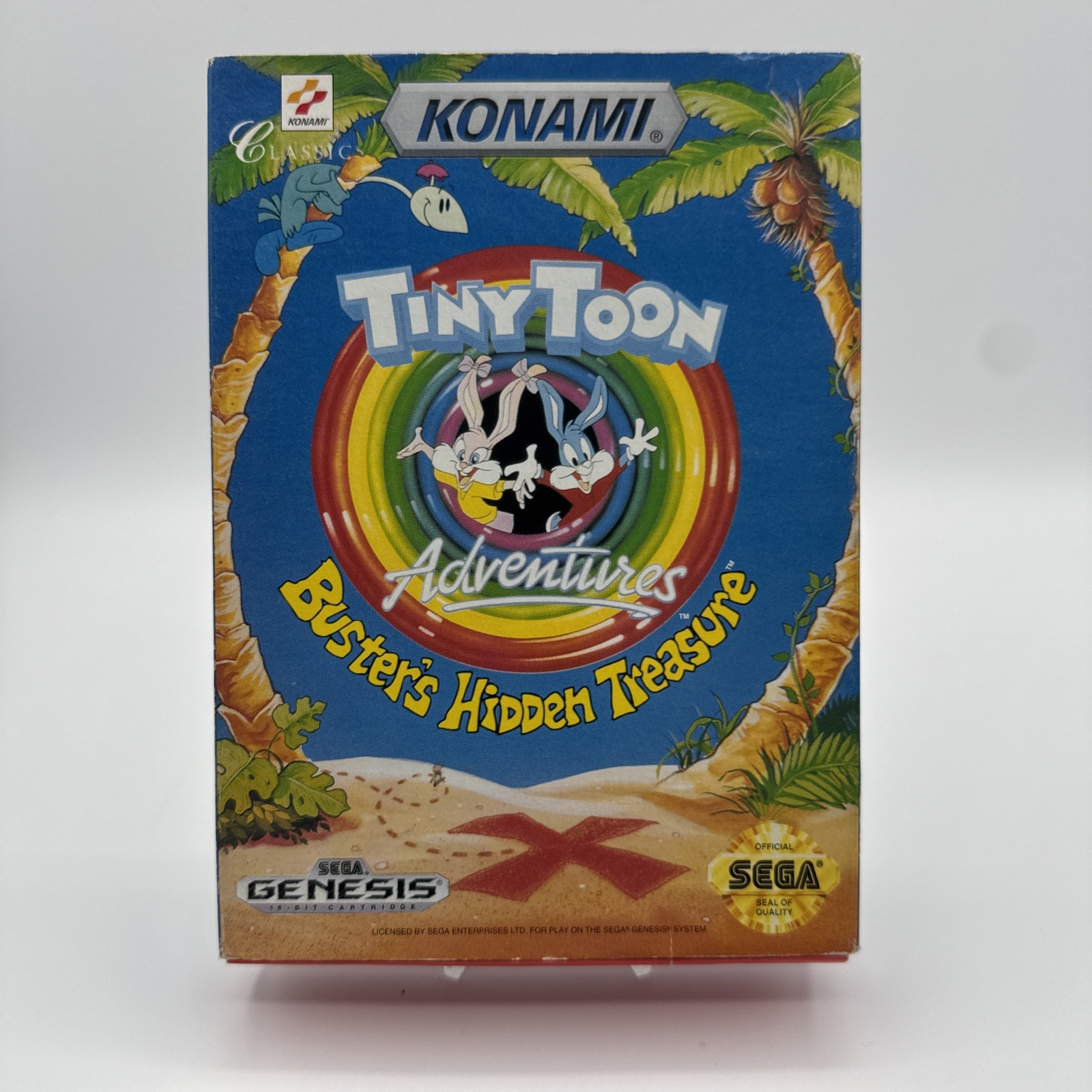 Tiny Toon Adventures Buster's Hidden Treasure Sega Genesis Cardboard Box