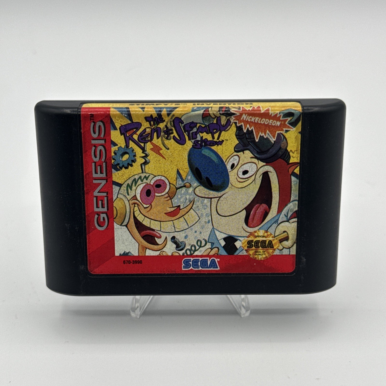 Ren & Stimpy Show Presents: Stimpy's Invention - Sega Genesis - Game and Box No Manual — photo 3