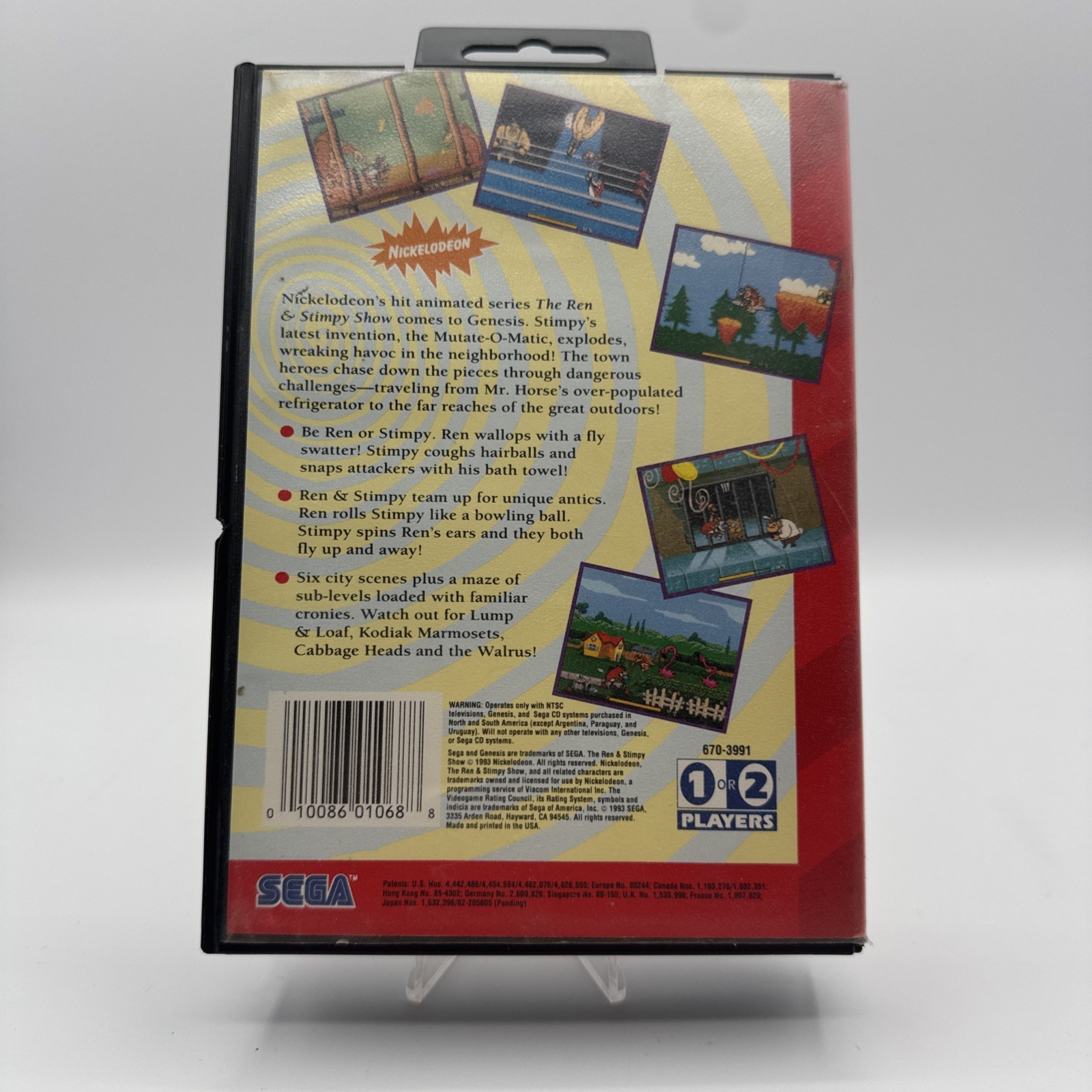 Ren & Stimpy Show Presents: Stimpy's Invention - Sega Genesis - Game and Box No Manual — photo 2