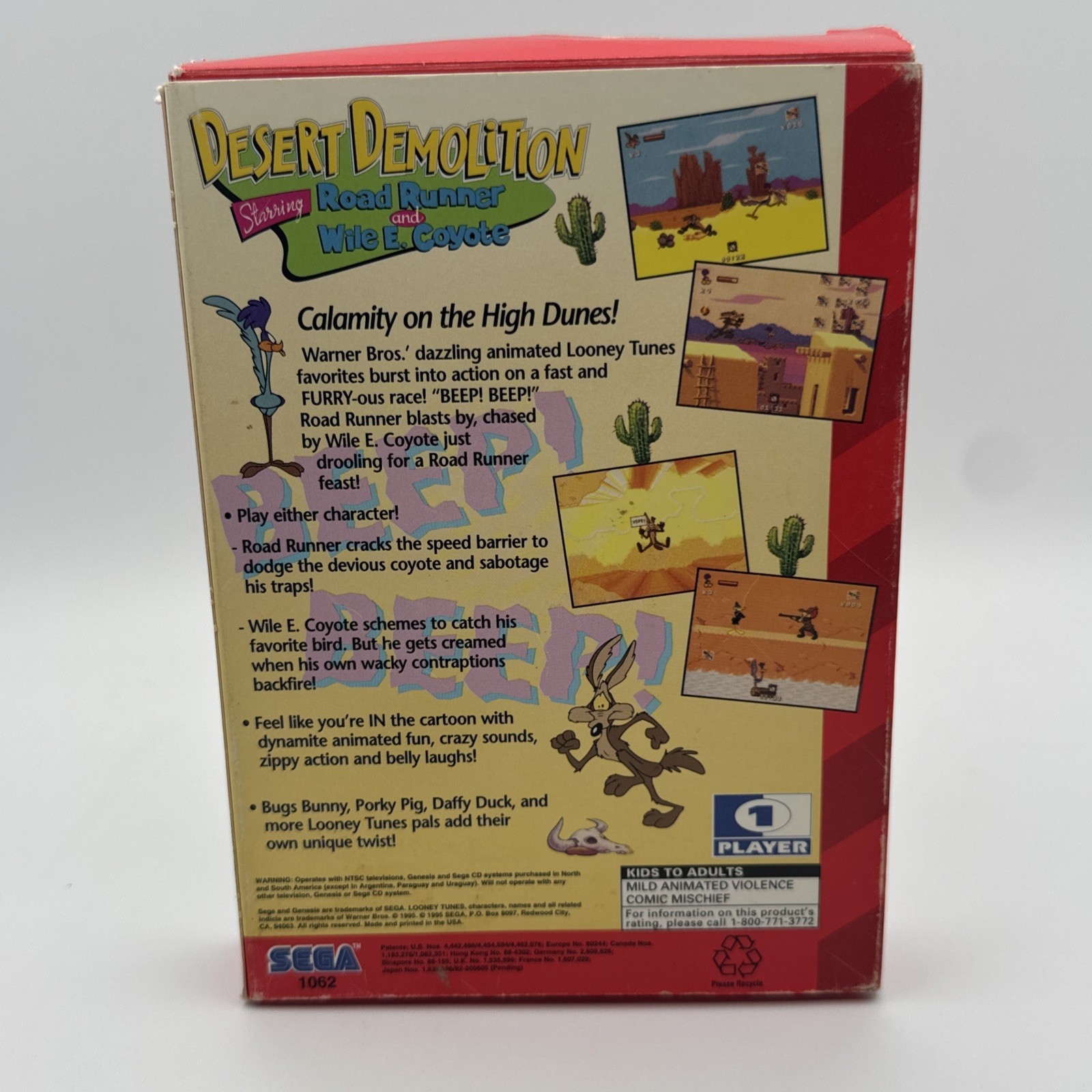 Desert Demolition Starring Road Runner and Wile E. Coyote - Sega Genesis — photo 2