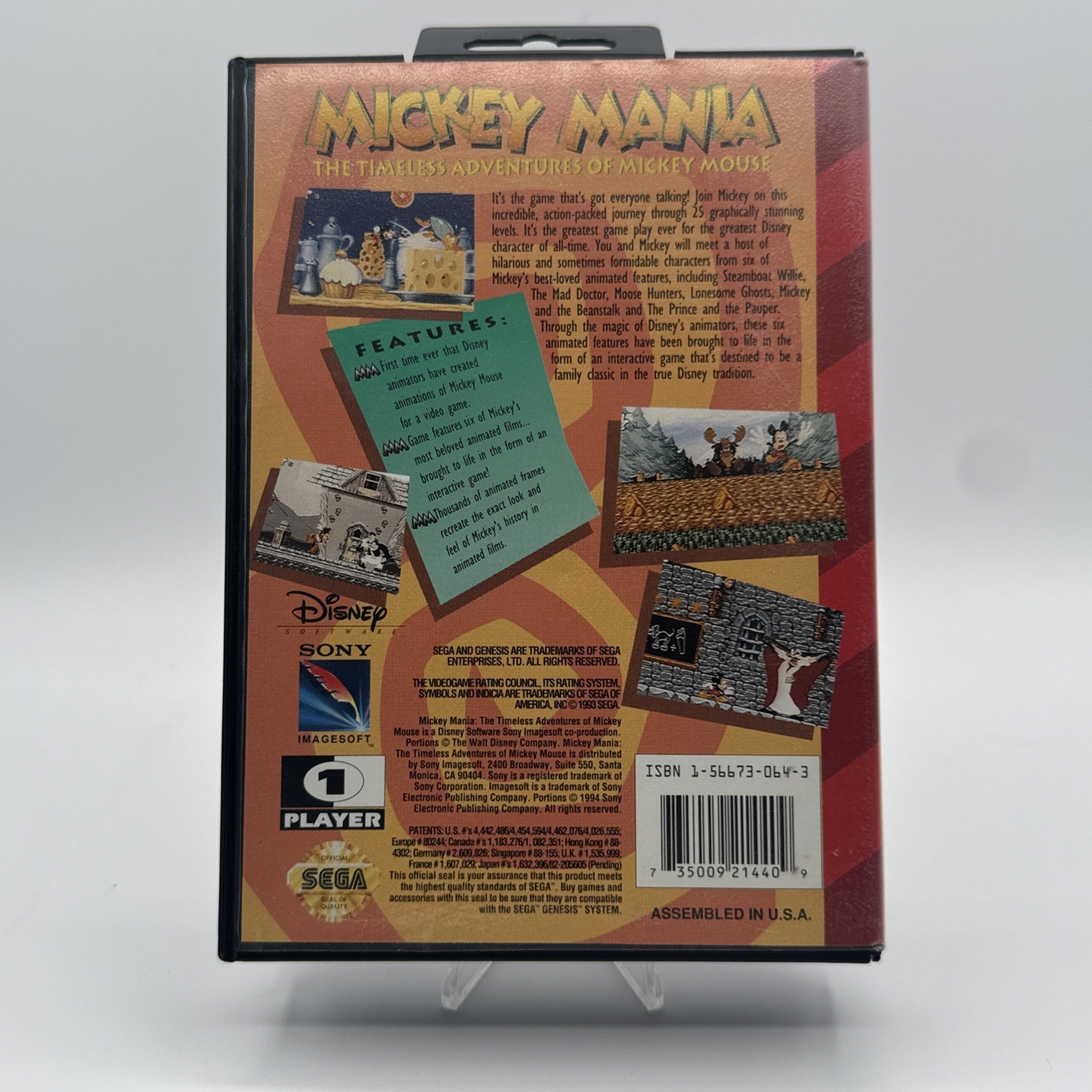 Mickey Mania Timeless Adventures - Sega Genesis — photo 2