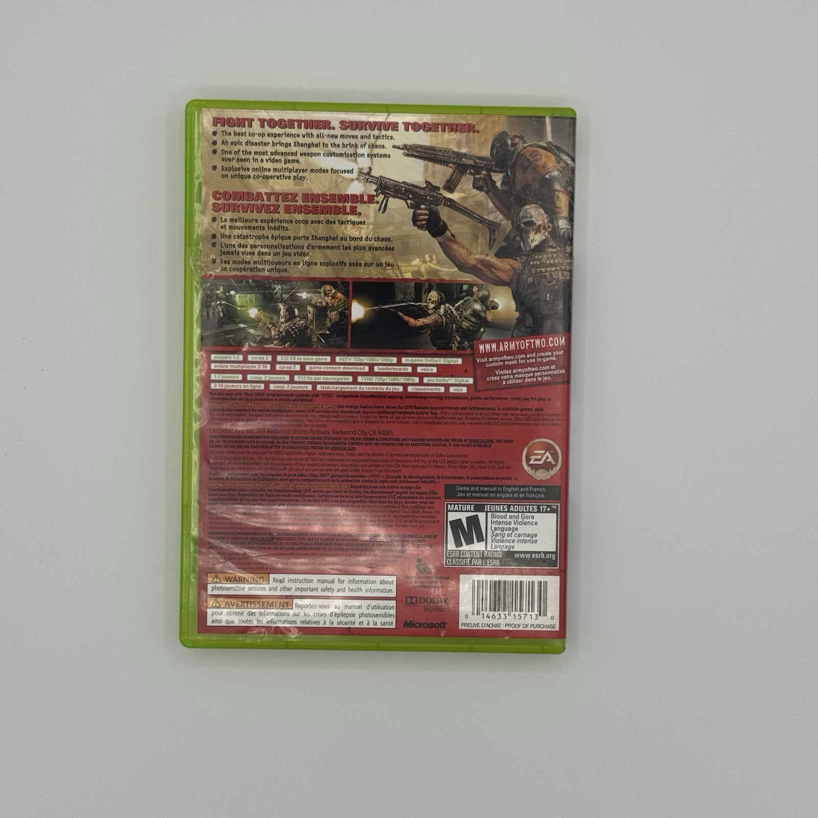 Army of Two 40th Day - Xbox 360 — photo 2