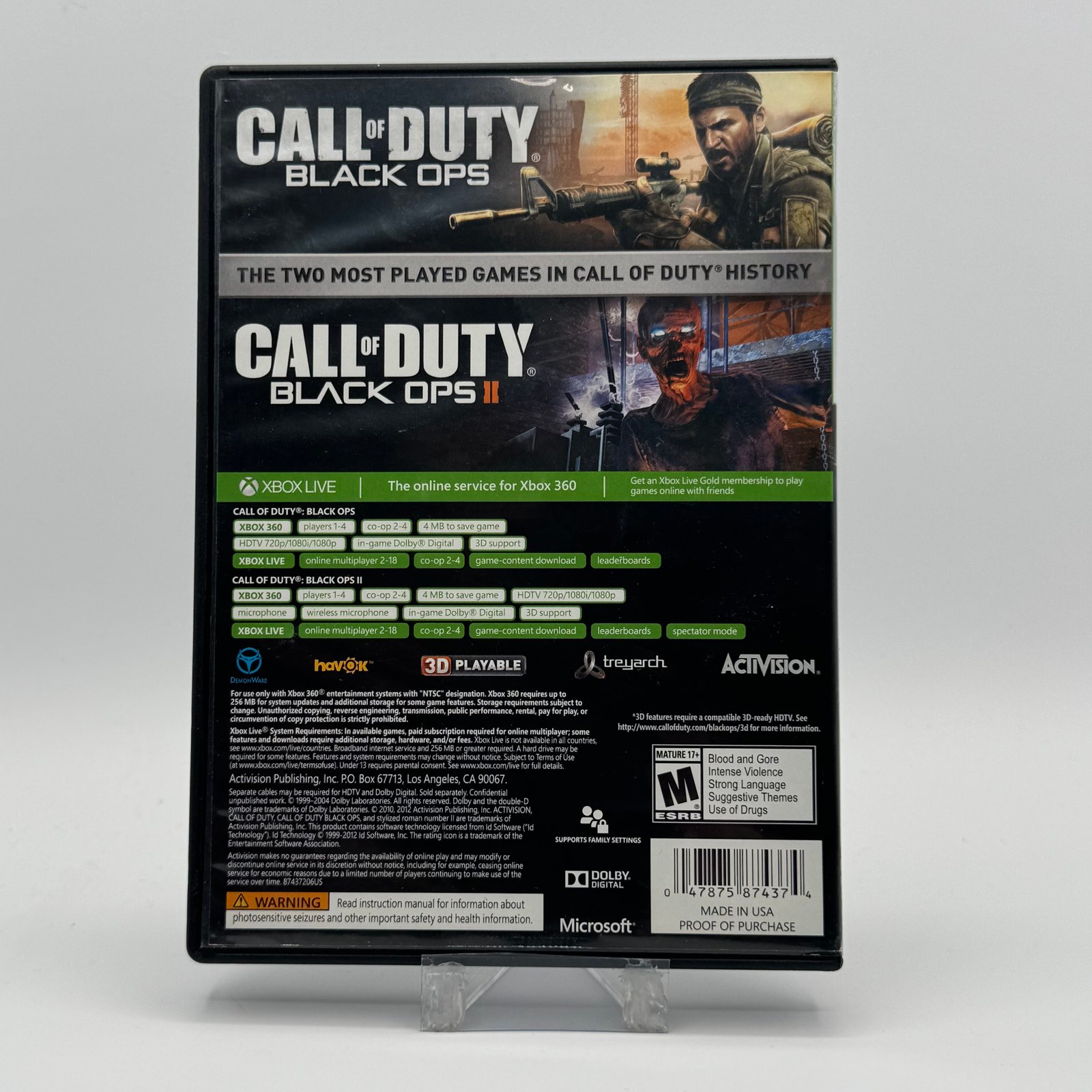 Call Of Duty Black Ops I And II Combo Pack - Platinum Hits - Xbox 360 — photo 2