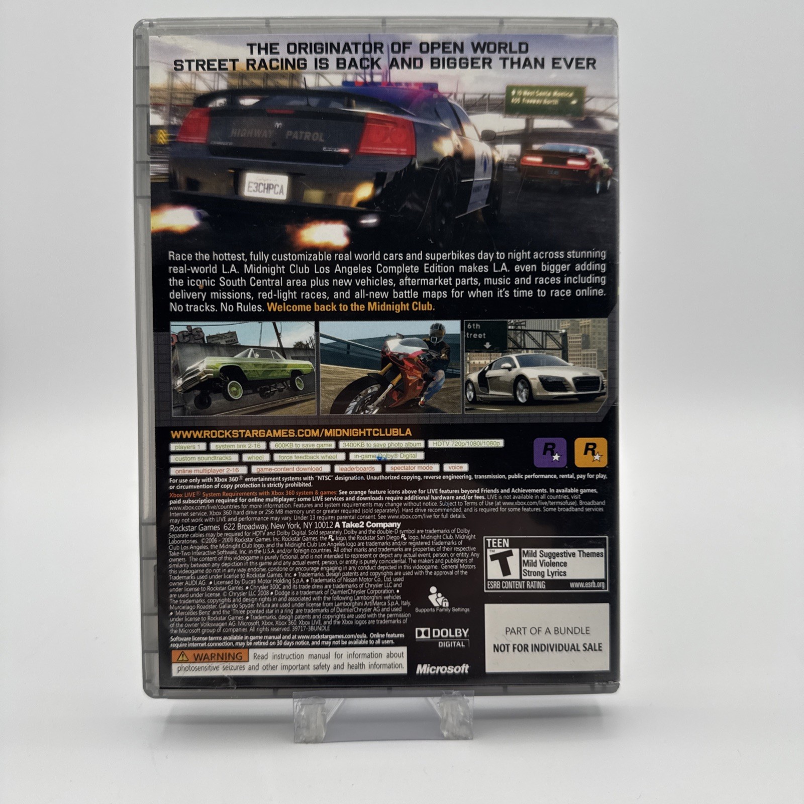 Midnight Club Los Angeles Complete Edition - Xbox 360 - Platinum Hits — photo 2