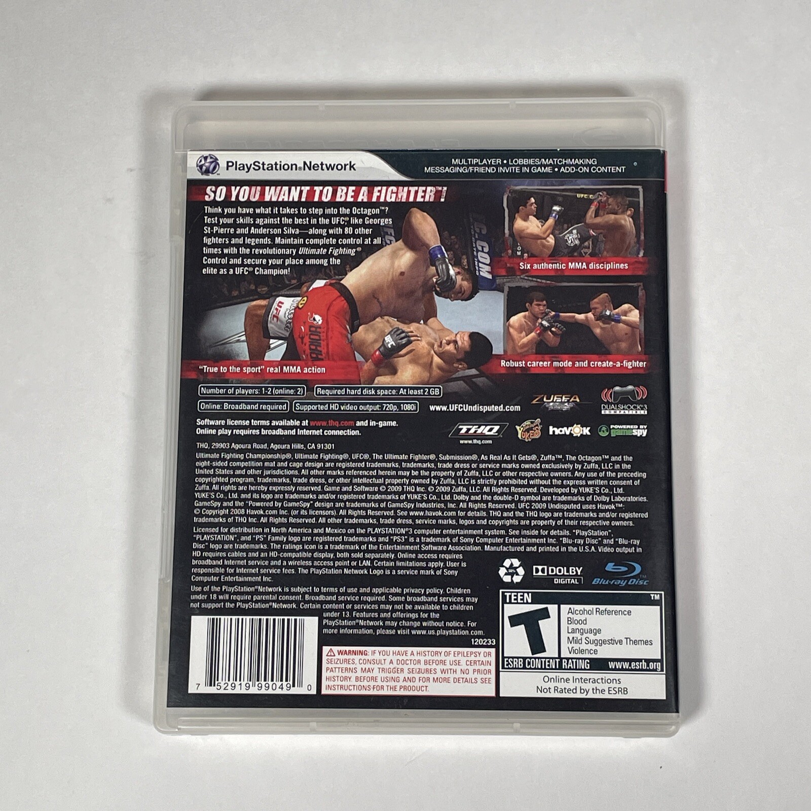UFC Undisputed 2009 - PlayStation 3 — photo 2