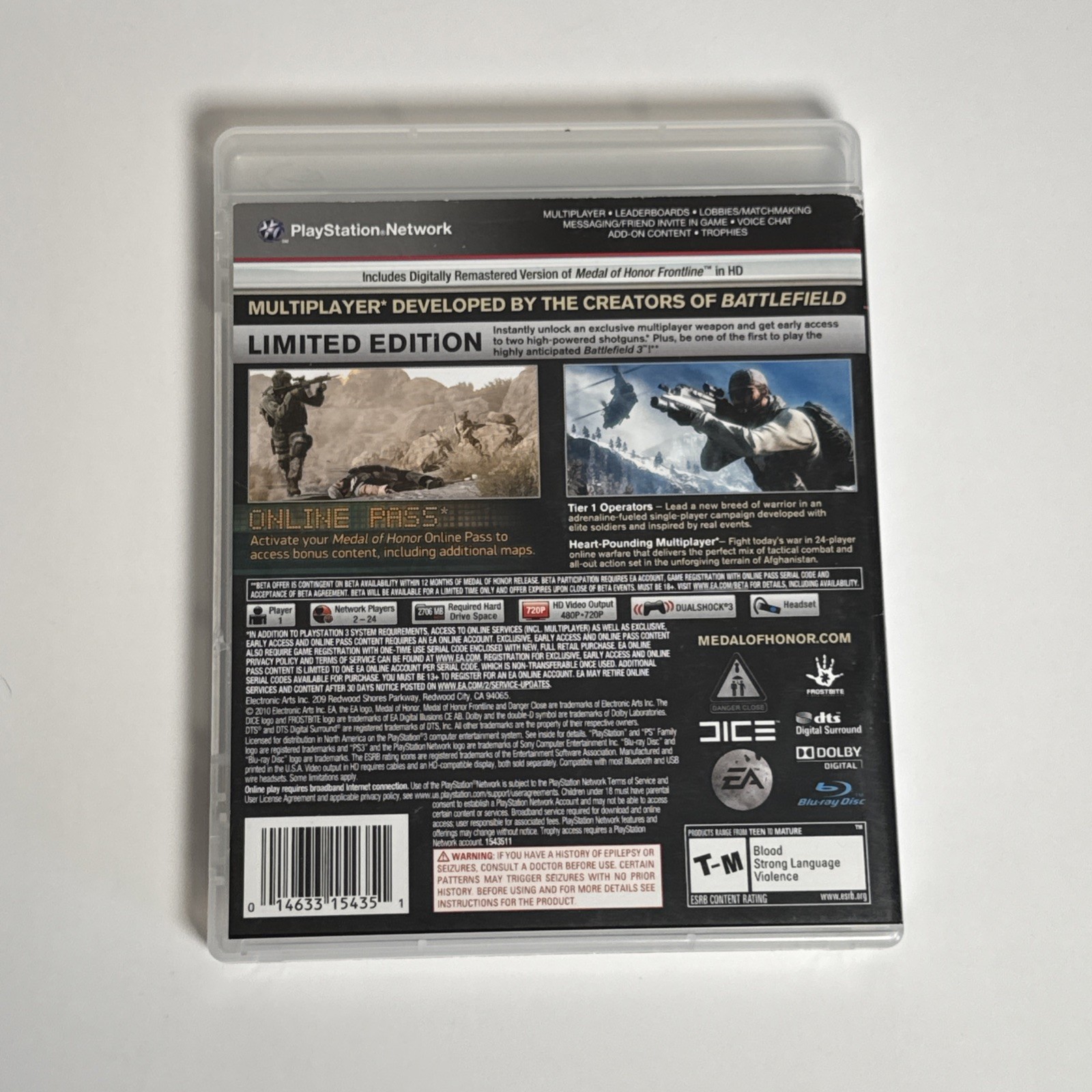Medal of Honor - Limited Edition - PlayStation 3 — photo 2